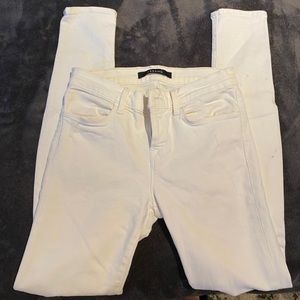 J Brand distressed white jeans/leggings